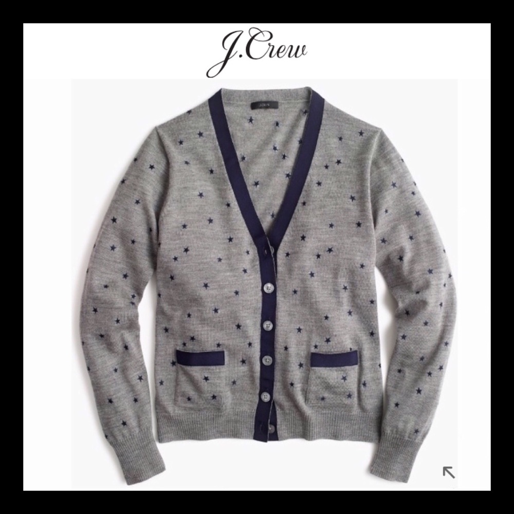 J. Crew Harlow Cardigan Sweater Grey XXS NWT